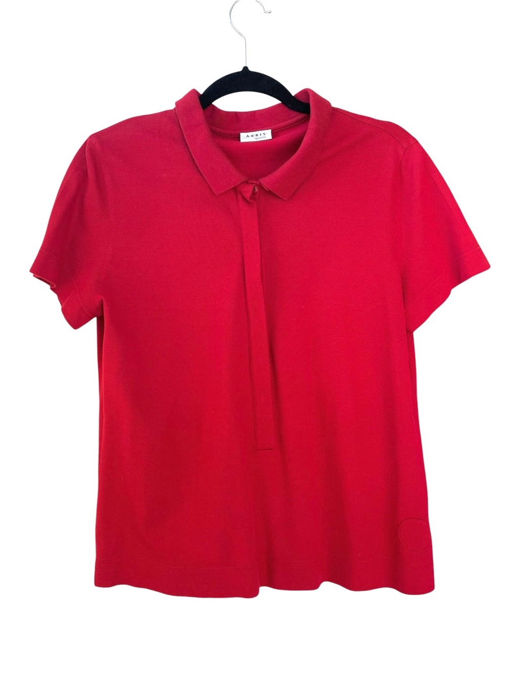Akris Punto Short Sleeve Mixed Media Cotton Polo Shirt Res 12
